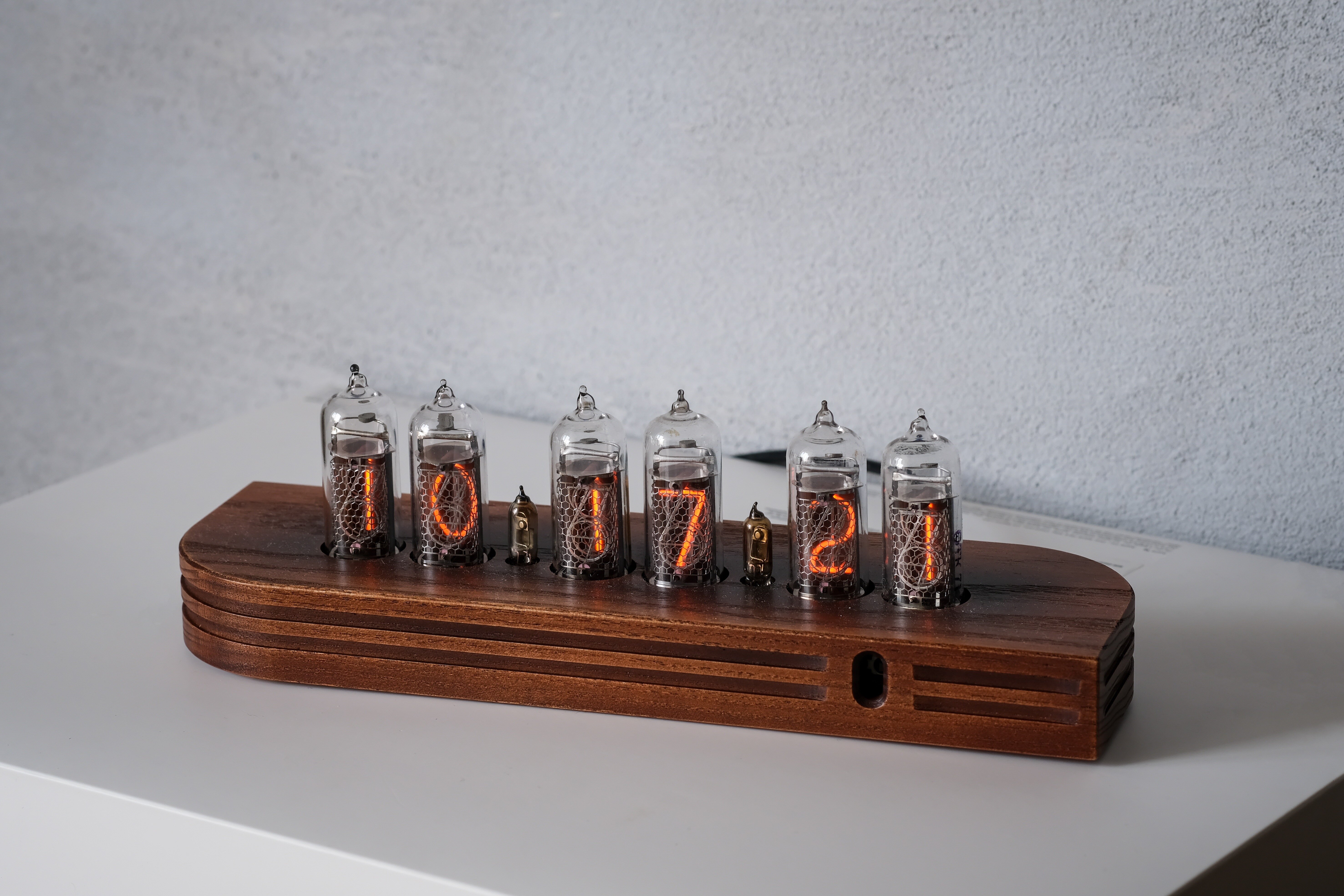 Nixie clock without enclosure.