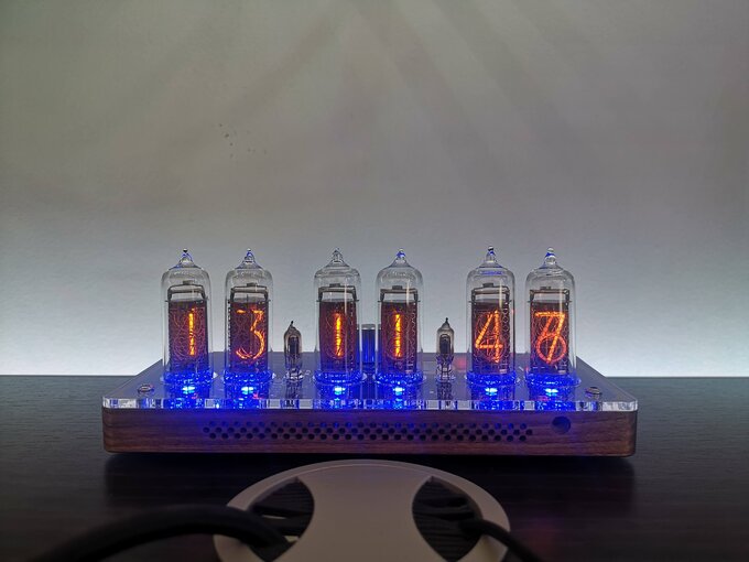 Nixie clock.