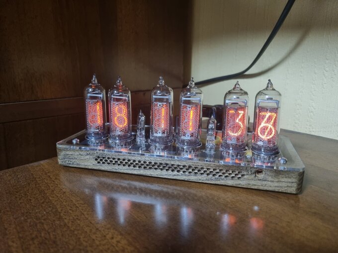 Nixie clock.