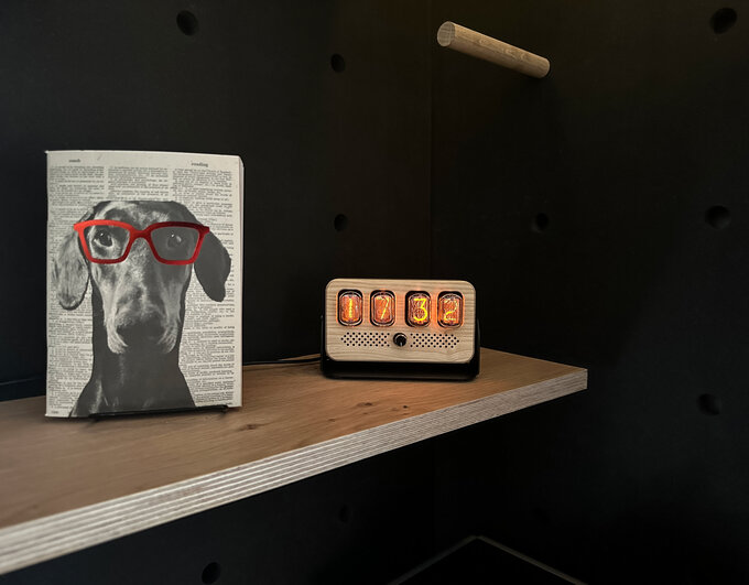 Nixie clock.