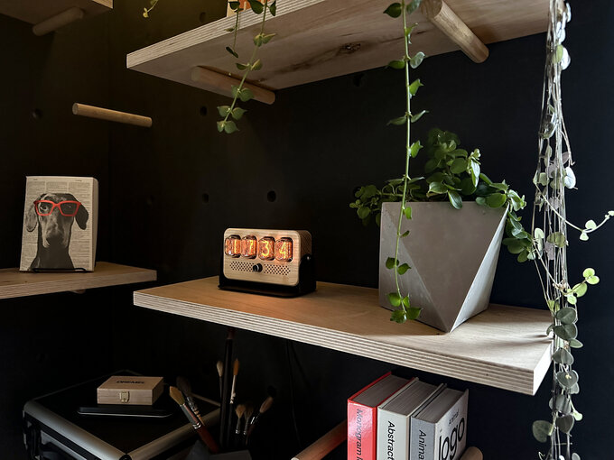 Nixie clock.
