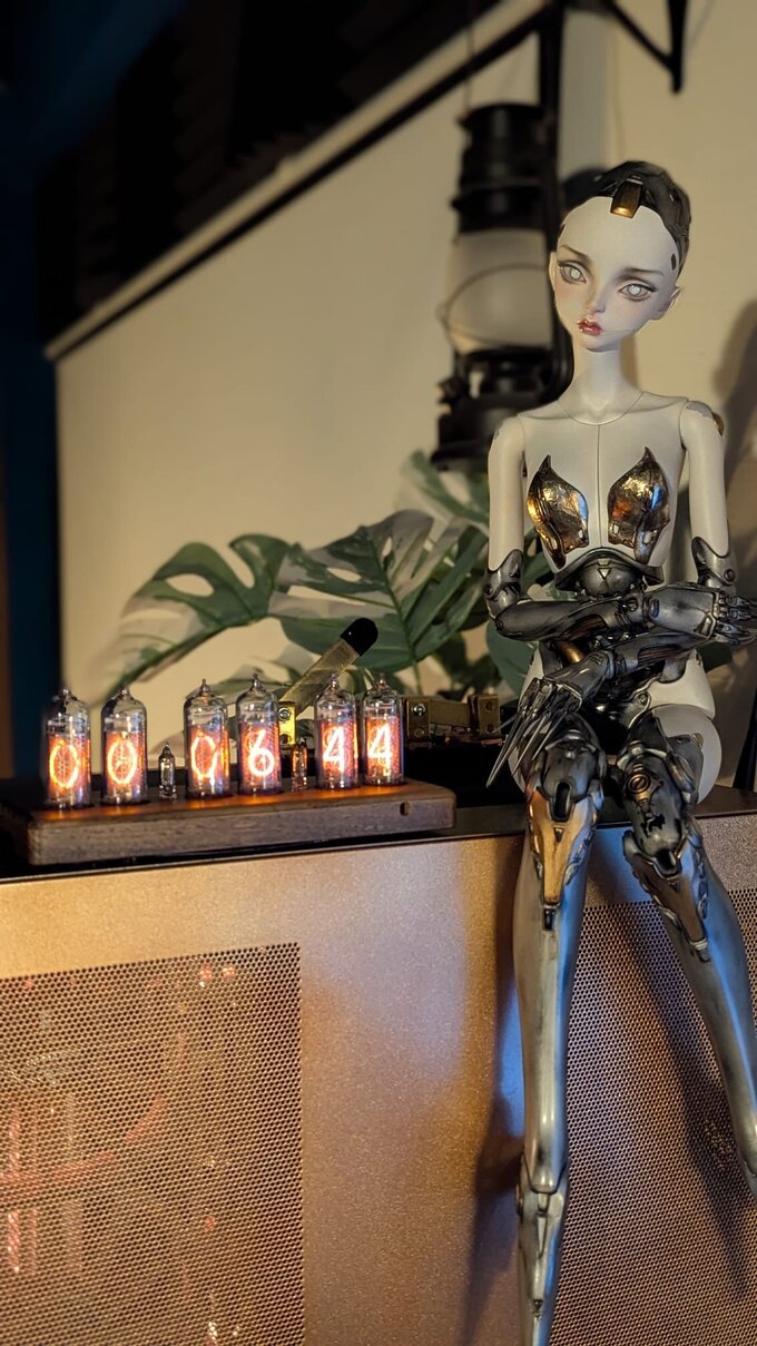 Nixie clock.