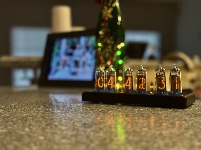 Nixie clock.