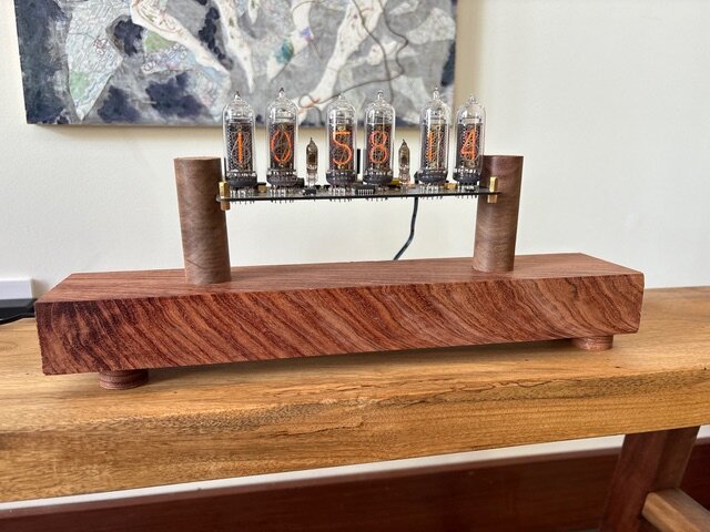Nixie clock.