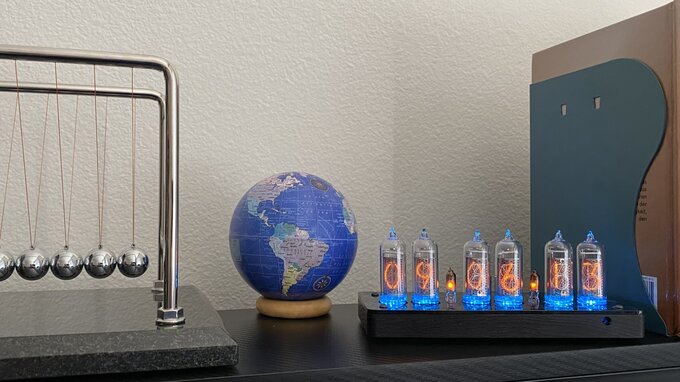 Nixie clock.