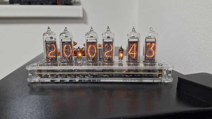 Nixie clock.