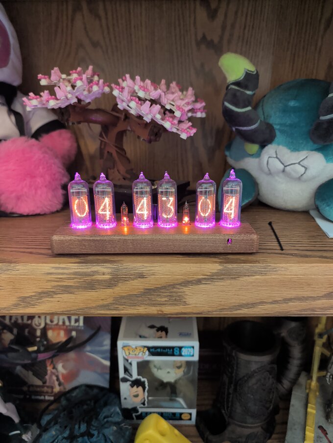 Nixie clock.