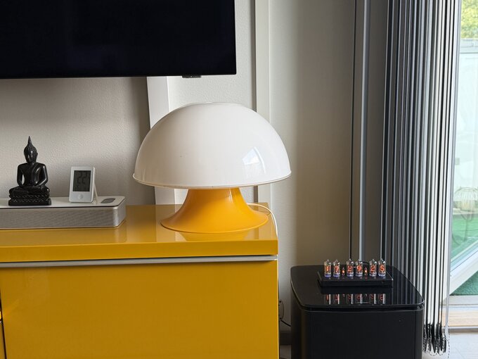 Nixie clock.