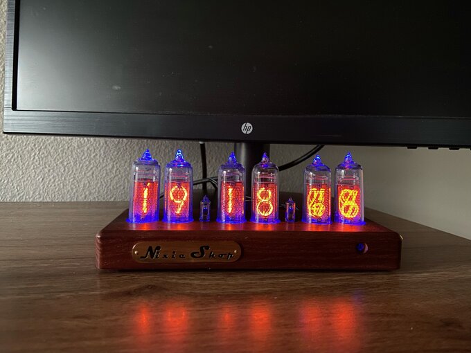 Nixie clock.