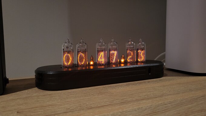 Nixie clock.