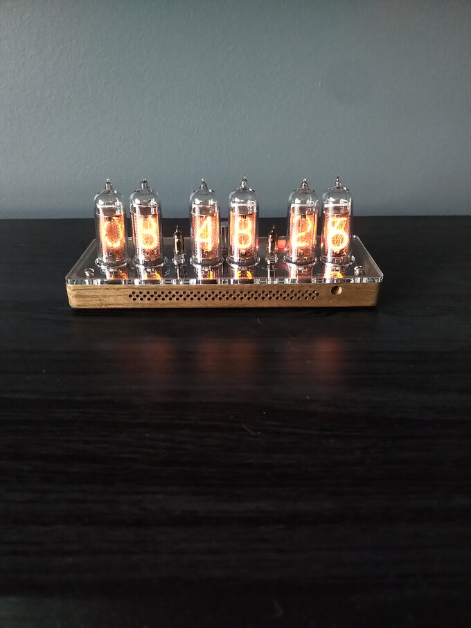 Nixie clock.