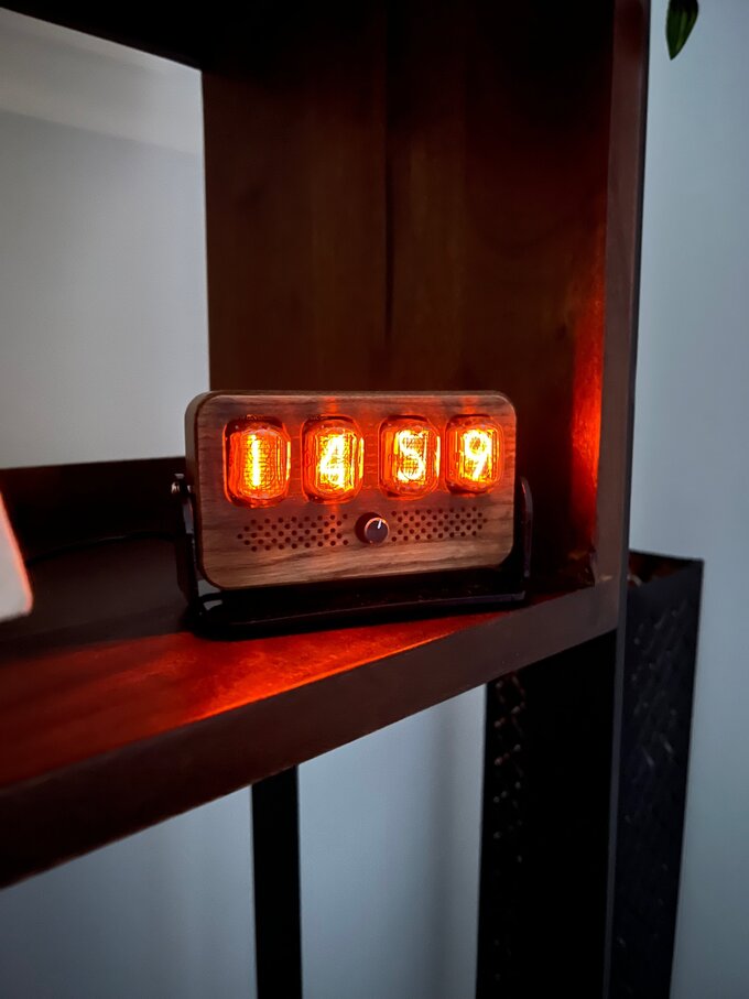 Nixie clock.