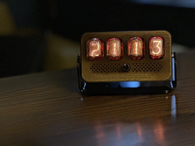 Nixie clock.