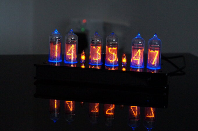 Nixie clock.