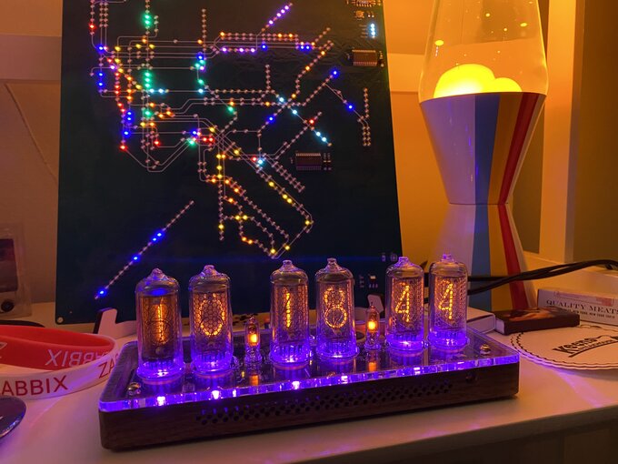 Nixie clock.