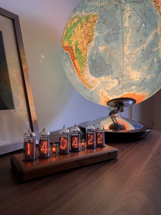 Nixie clock.