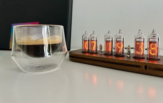 Nixie clock.