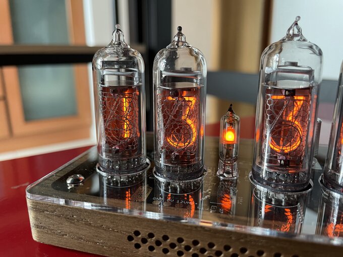 Nixie clock.