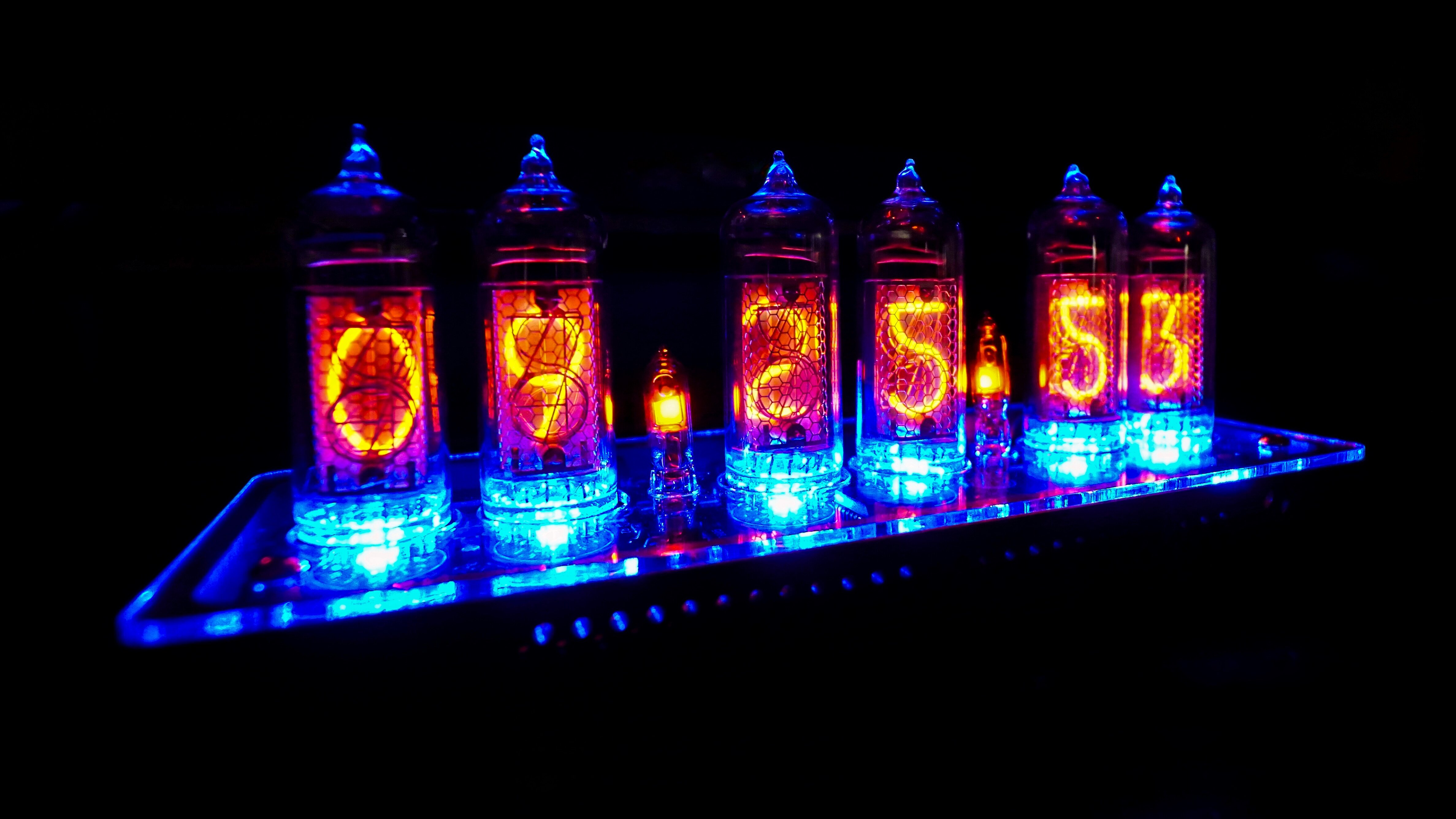 Nixie clock.