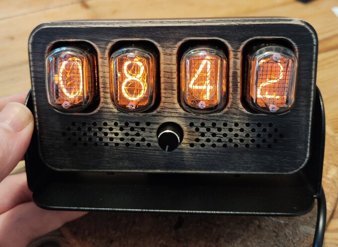 Nixie clock.