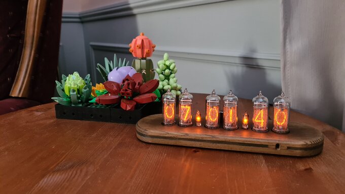 Nixie clock.