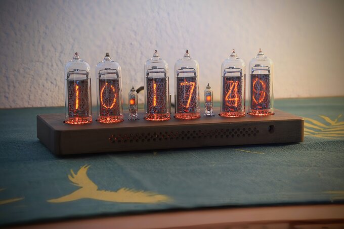 Nixie clock.