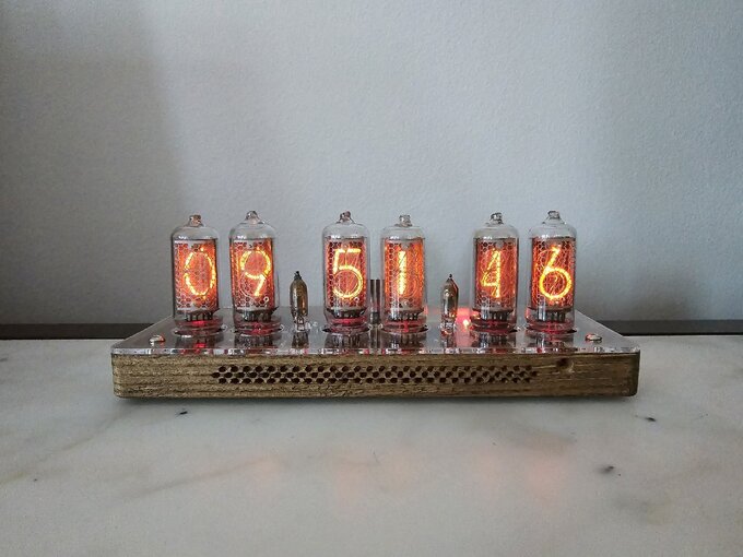 Nixie clock.