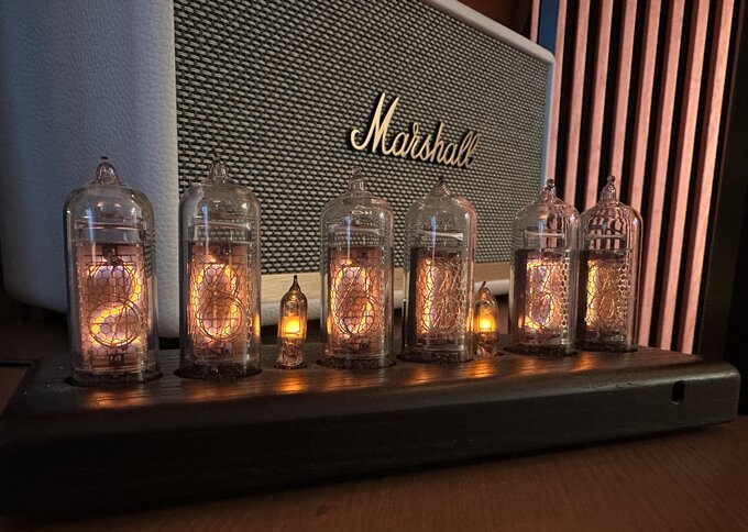 Nixie clock.